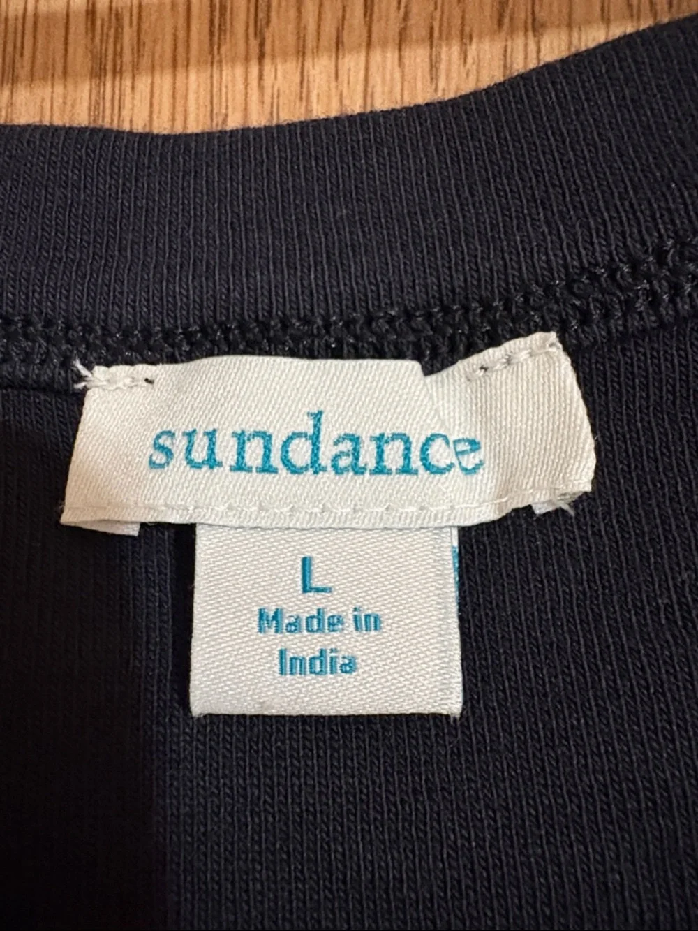Sundance Black Ribbed Crewneck Top - Picture 2 of 12